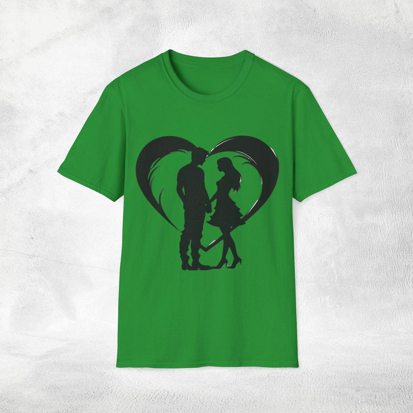 Unisex couples T-Shirt heart