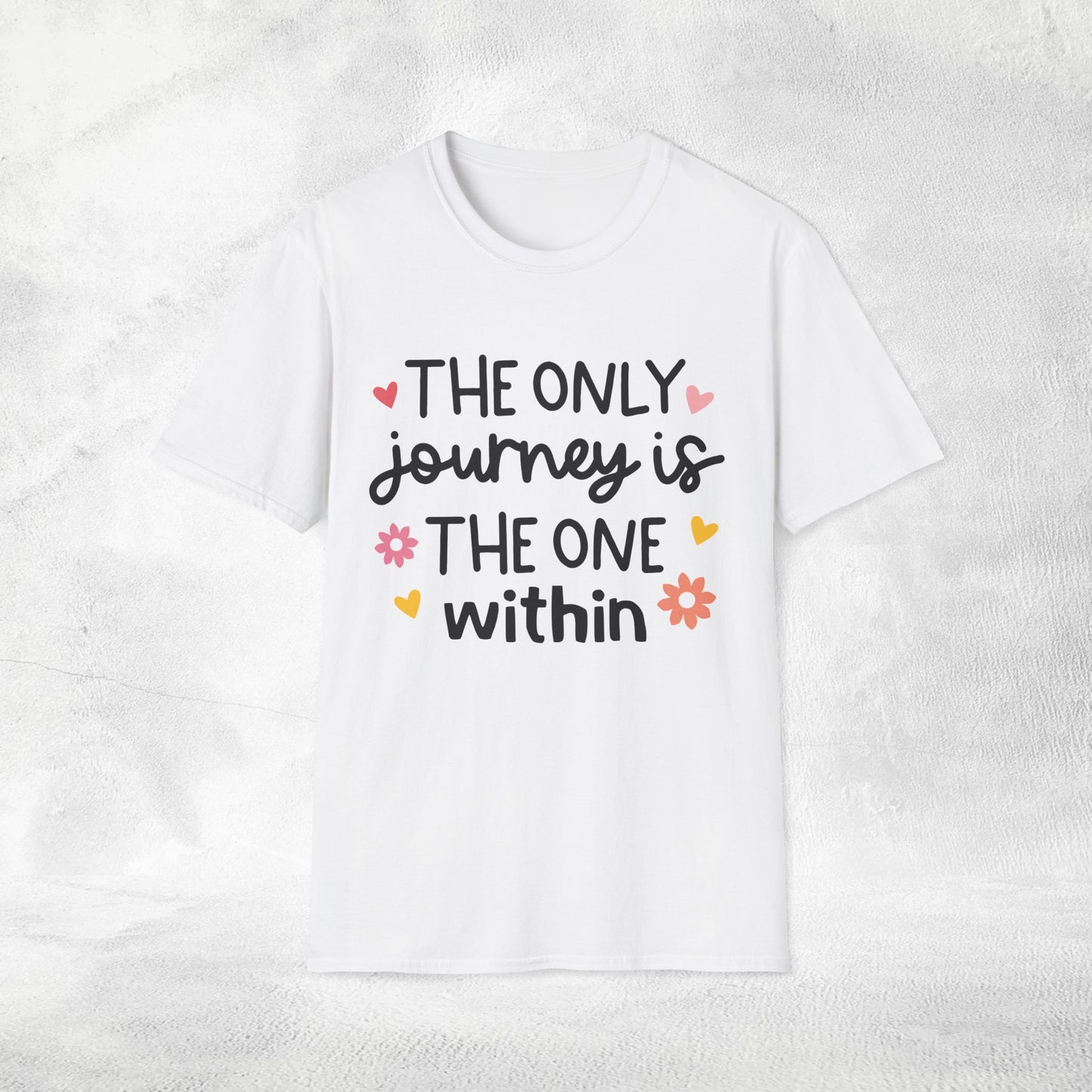 Women's yoga shirt the only journey is the one within