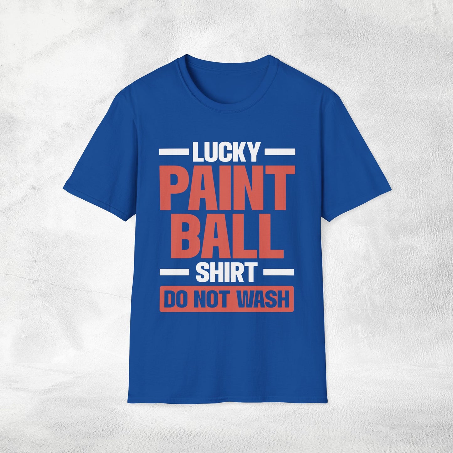 Unisex paintball shirt do not wash