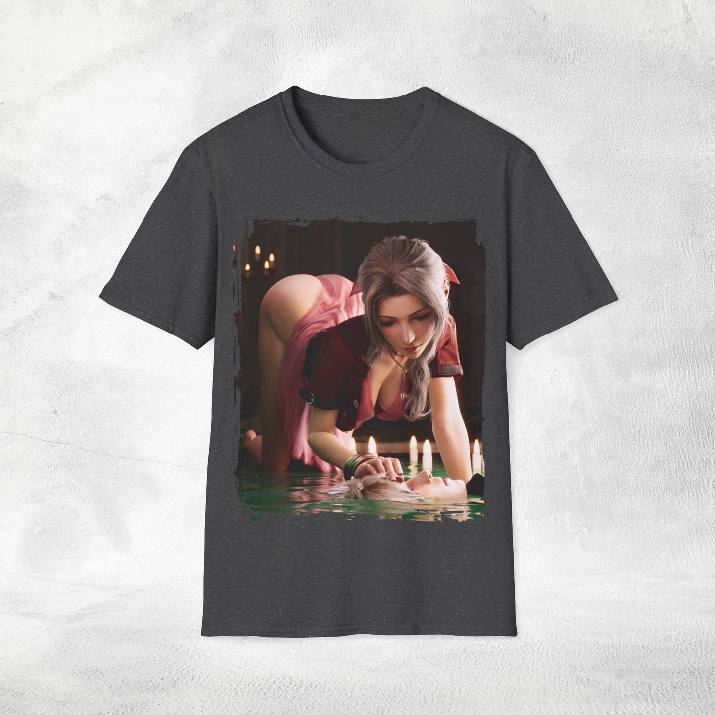 Unisex Gaming shirt Final Fantasy Aerith Gainsborough and Cloud Strife