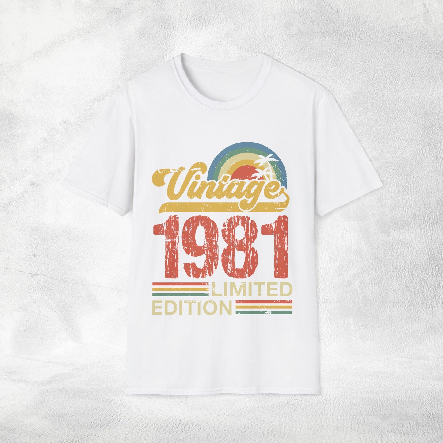 Unisex year of birth shirt 1981