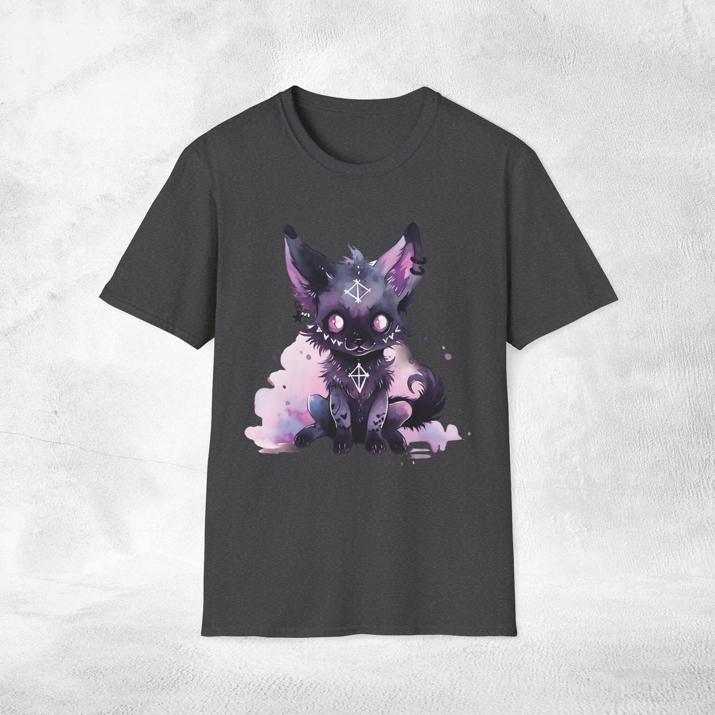 Unisex Gothic Shirt Pastel Wolf