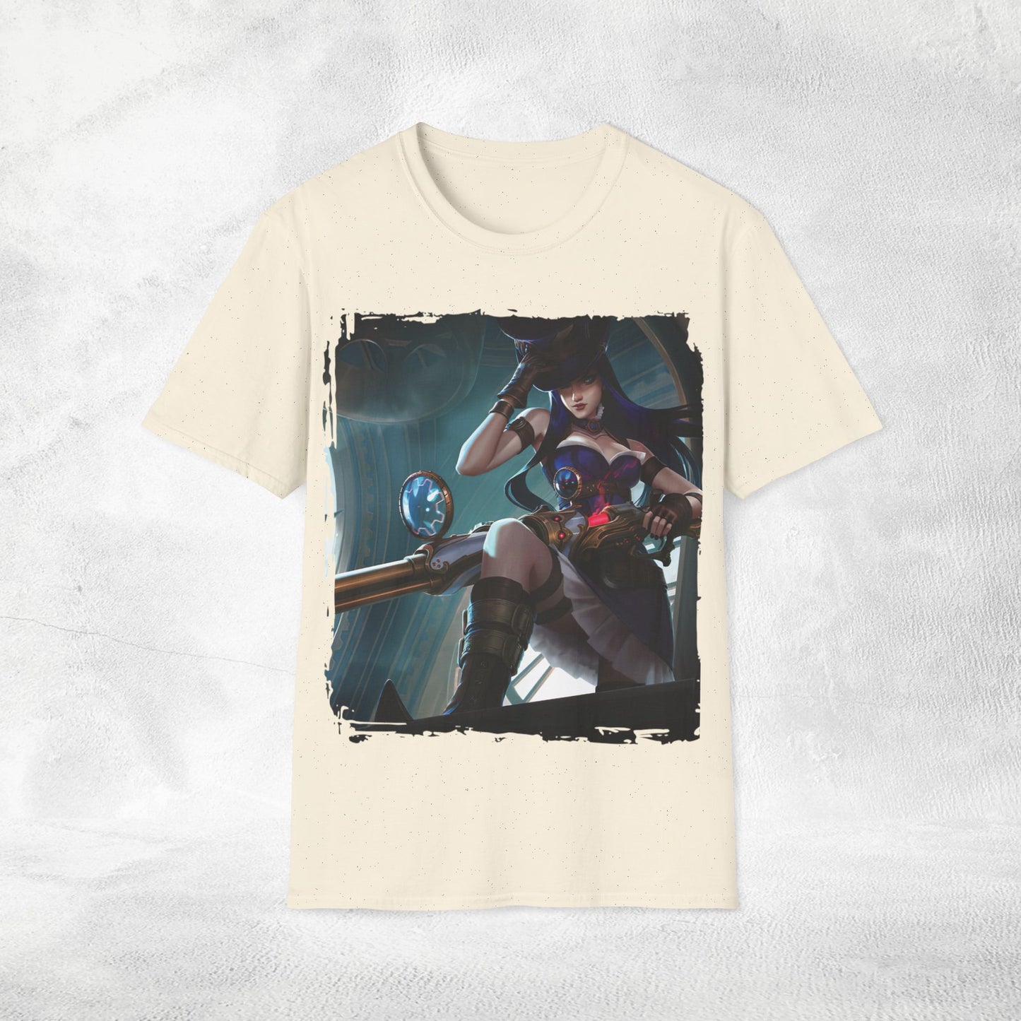 Unisex gaming shirt Caitlyn Arcane League of Legends