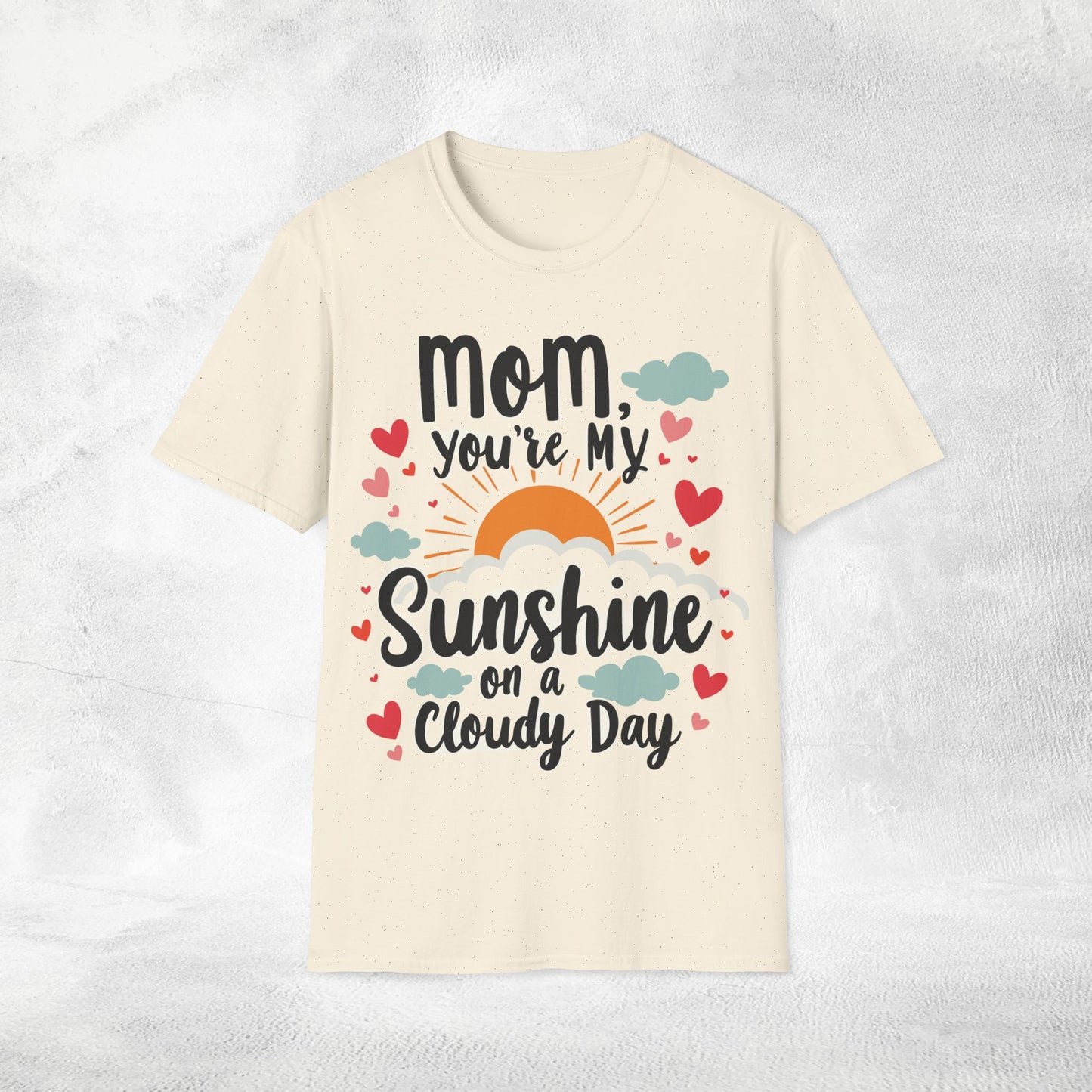 family shirt natural color edition sunshine on a cloudy day
