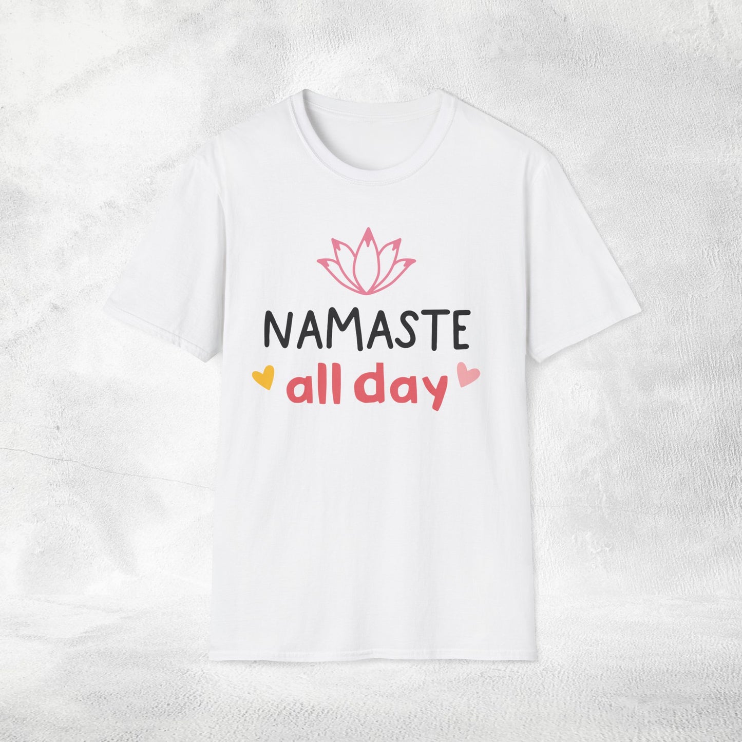 Women's yoga shirt namaste all day