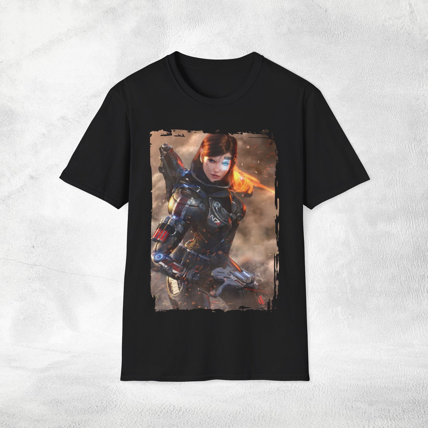 Unisex gaming shirt Mass Effect Shepard