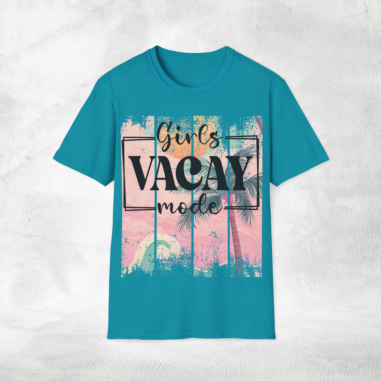 Womens T-shirt girls vacay mode