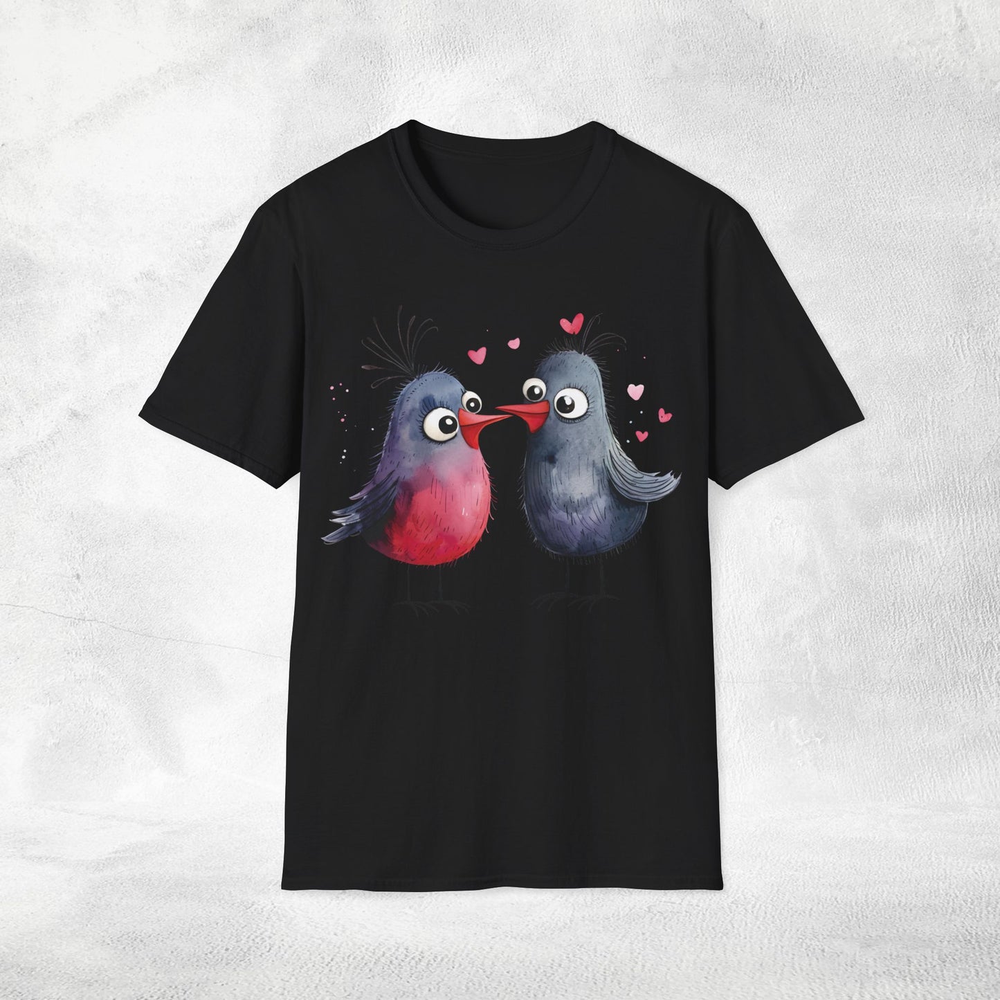 Unisex couples T-Shirt lovebird
