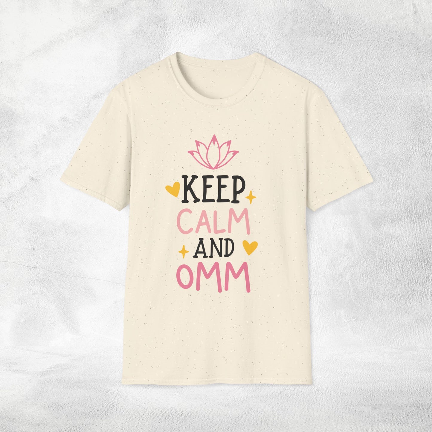 Women's yoga shirt keep calm and omm