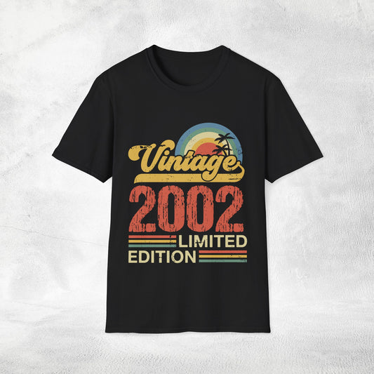 Unisex year of birth shirt 2002