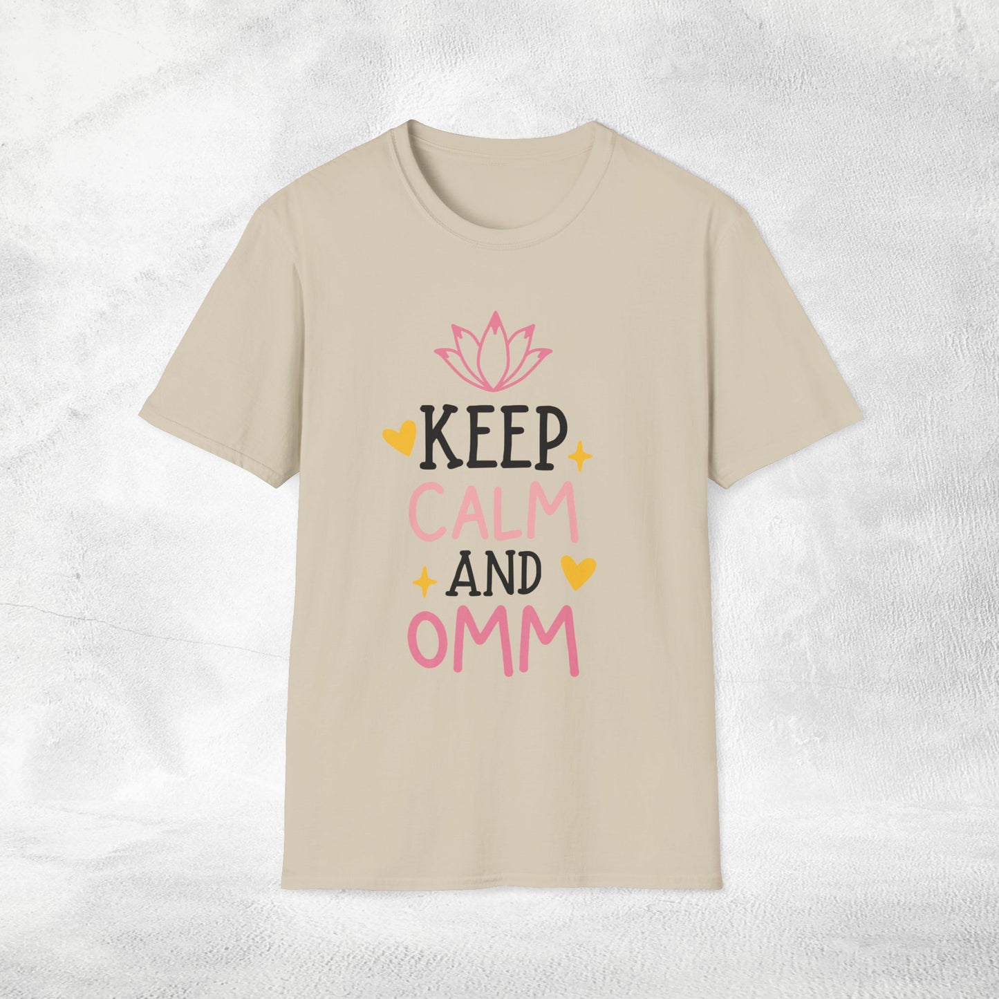 Women's yoga shirt keep calm and omm