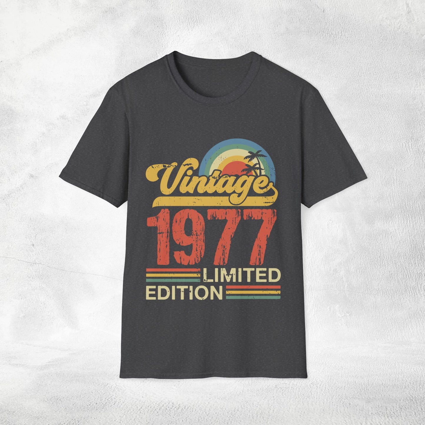 Unisex year of birth shirt 1977