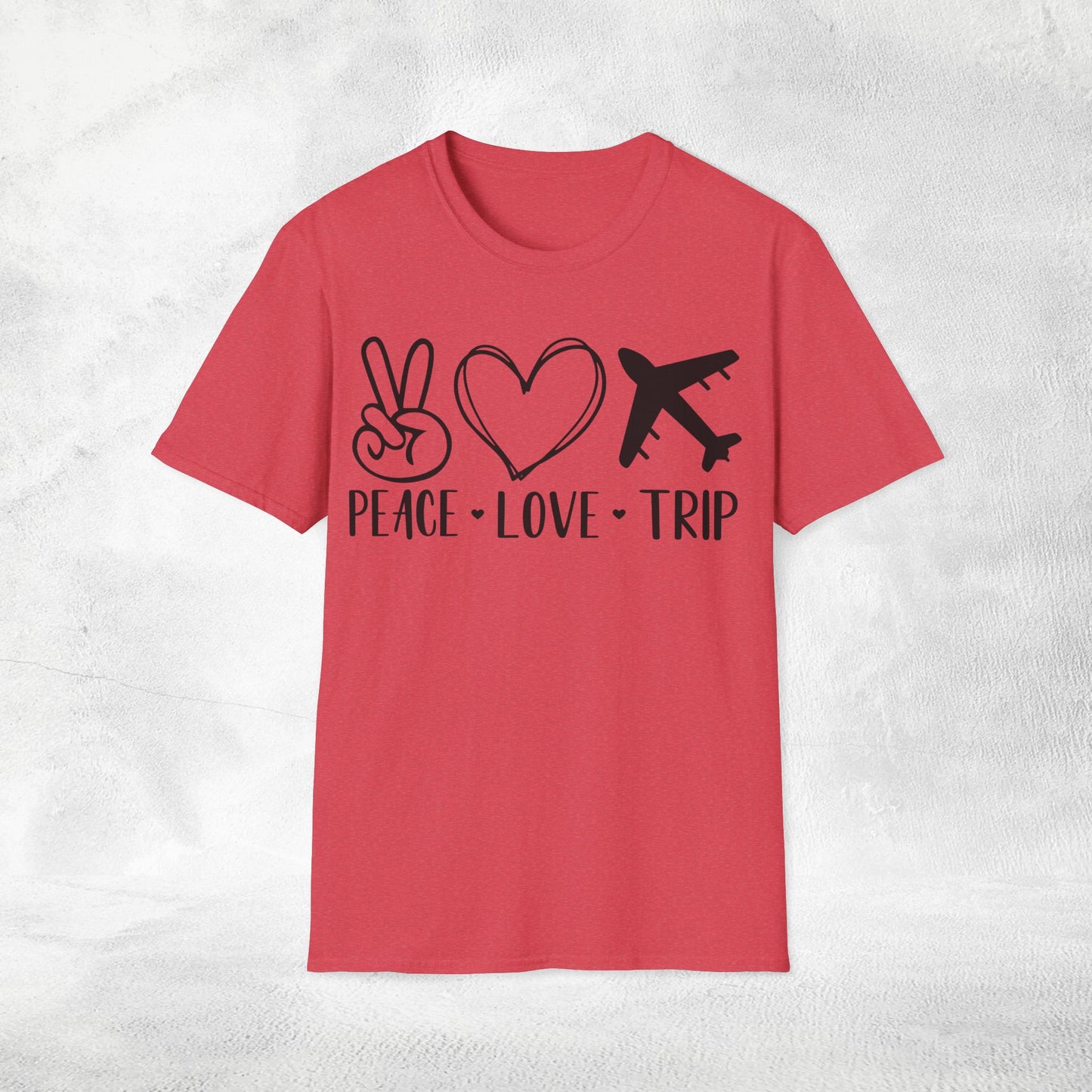 womens shirt peace love trip
