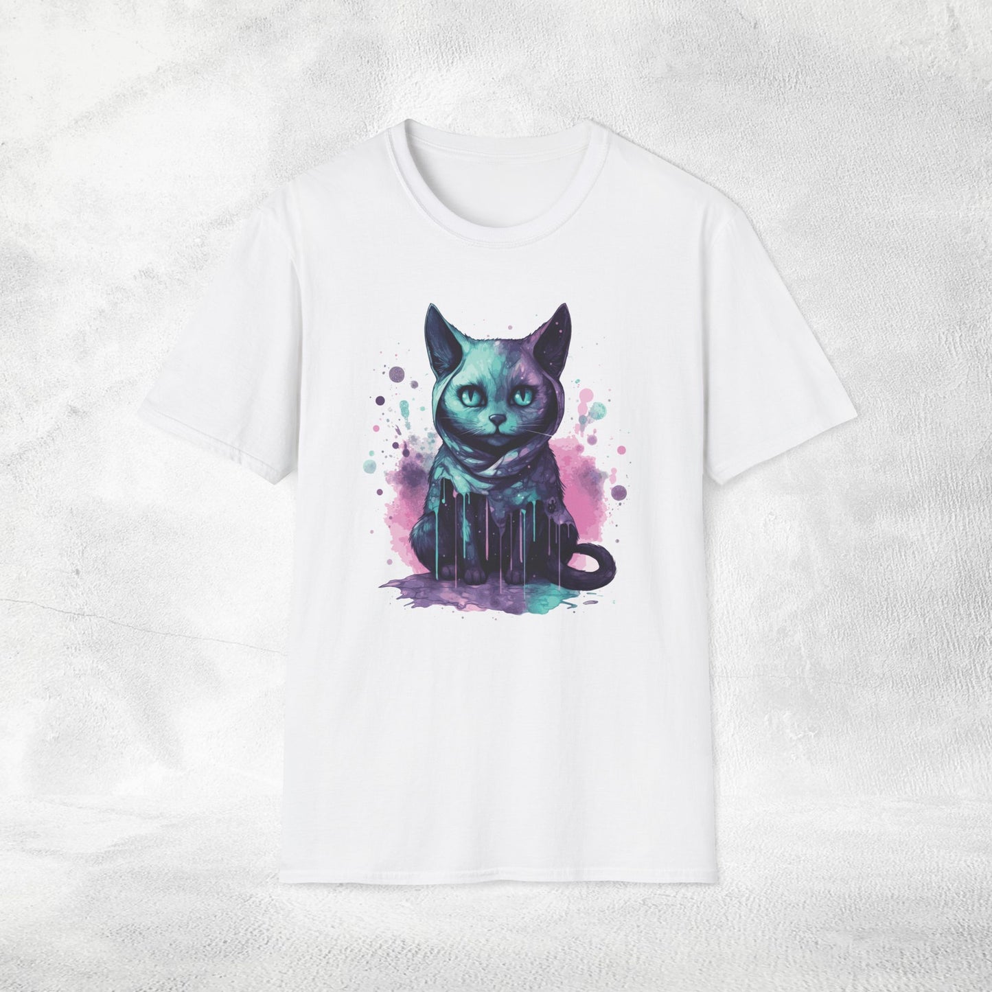 Unisex Gothic Shirt Pastel Black Cat