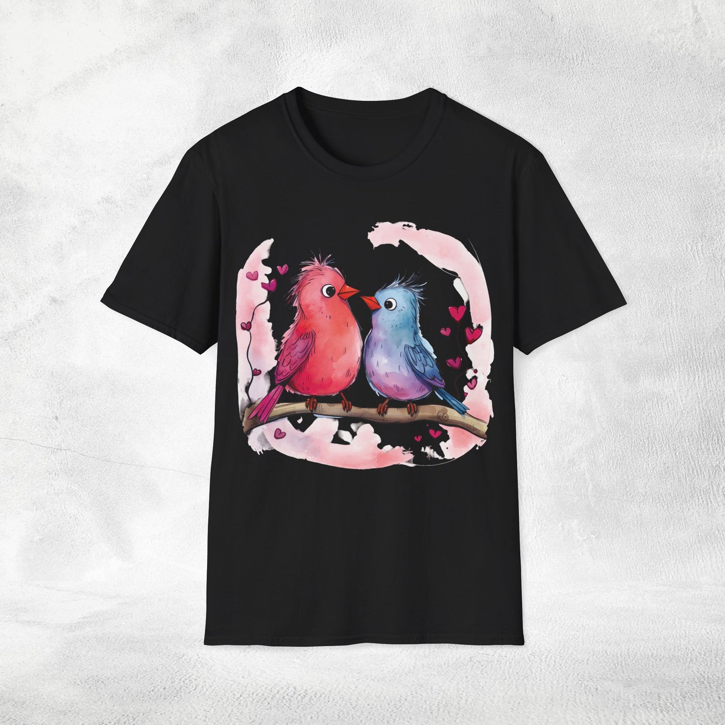 Unisex couples T-Shirt lovebird