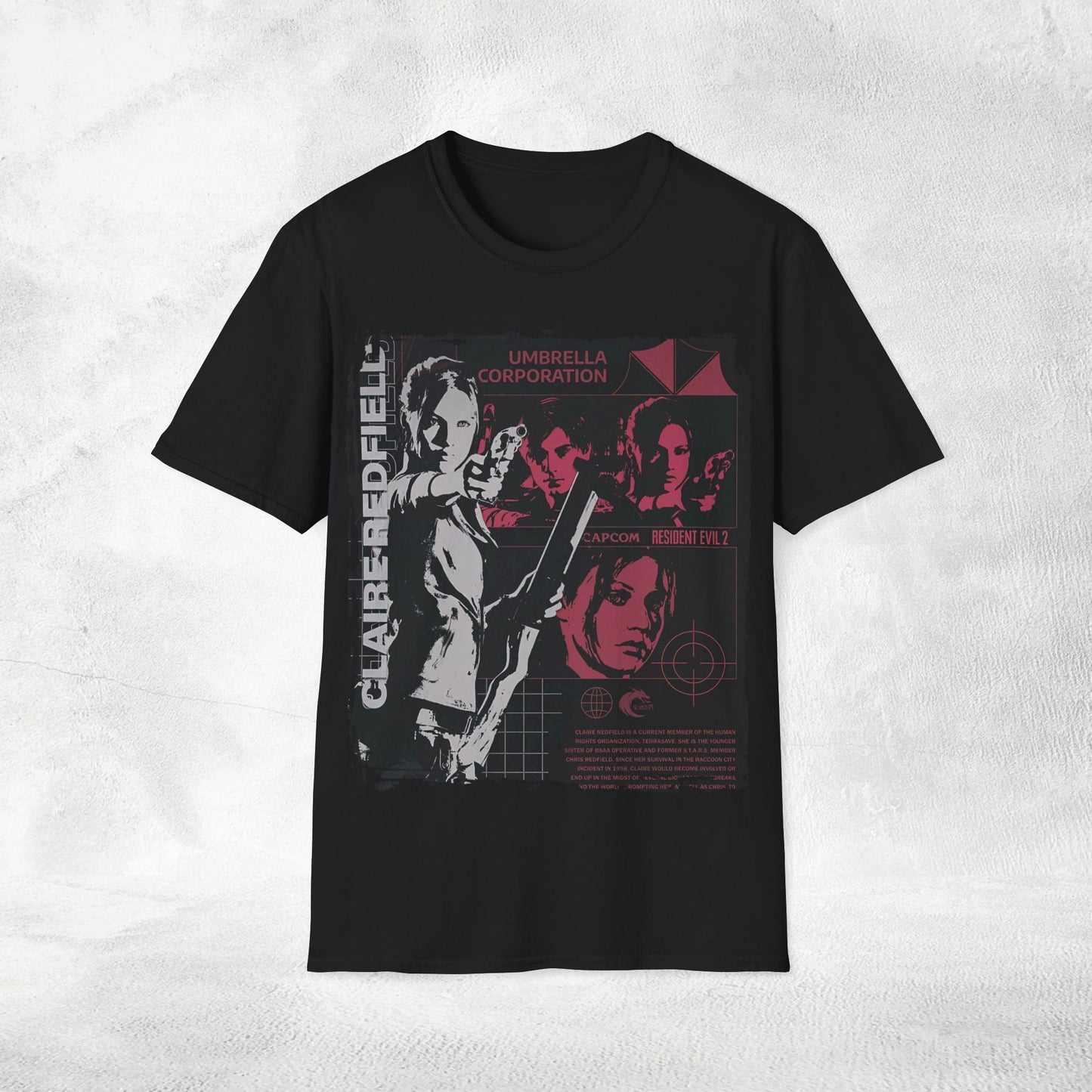Unisex gaming shirt Resident Evil Claire Redfield