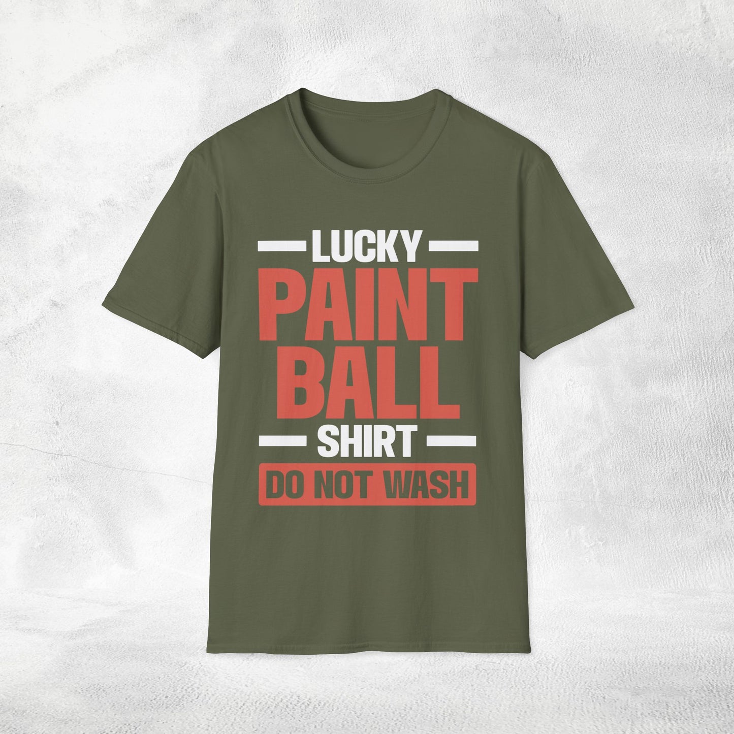Unisex paintball shirt do not wash