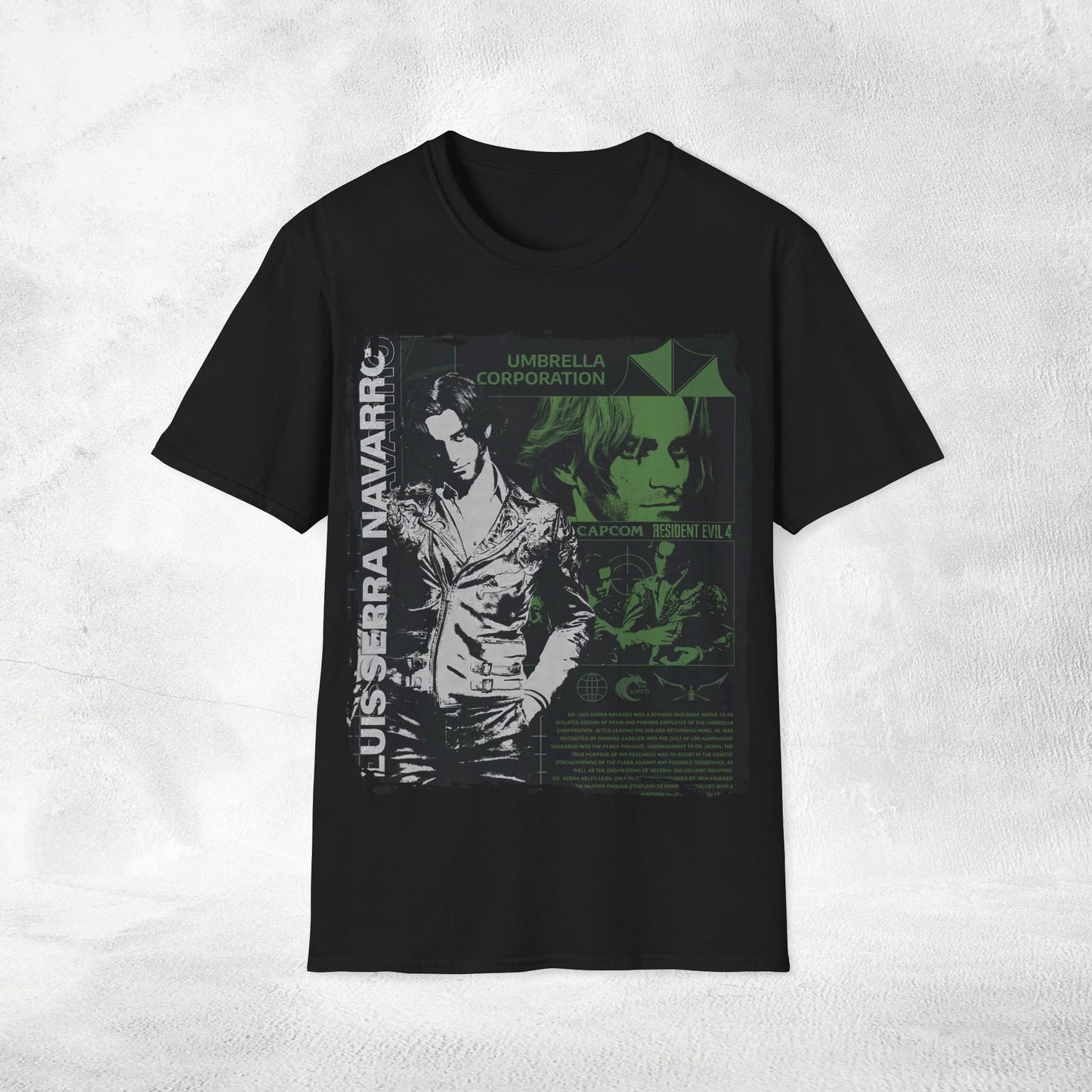 Unisex gaming shirt Resident Evil Luis Serra Navarro