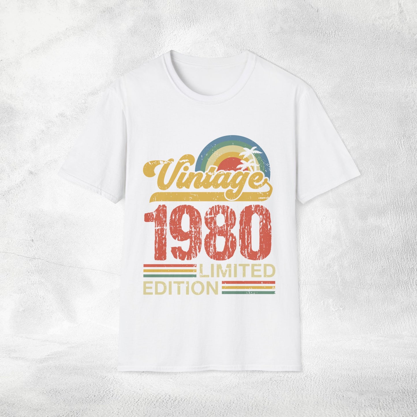 Unisex year of birth shirt 1980