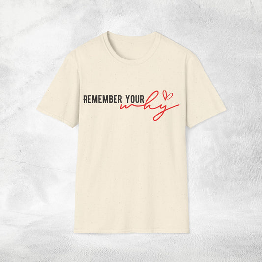 Women's Slogan T-shirt remember your why