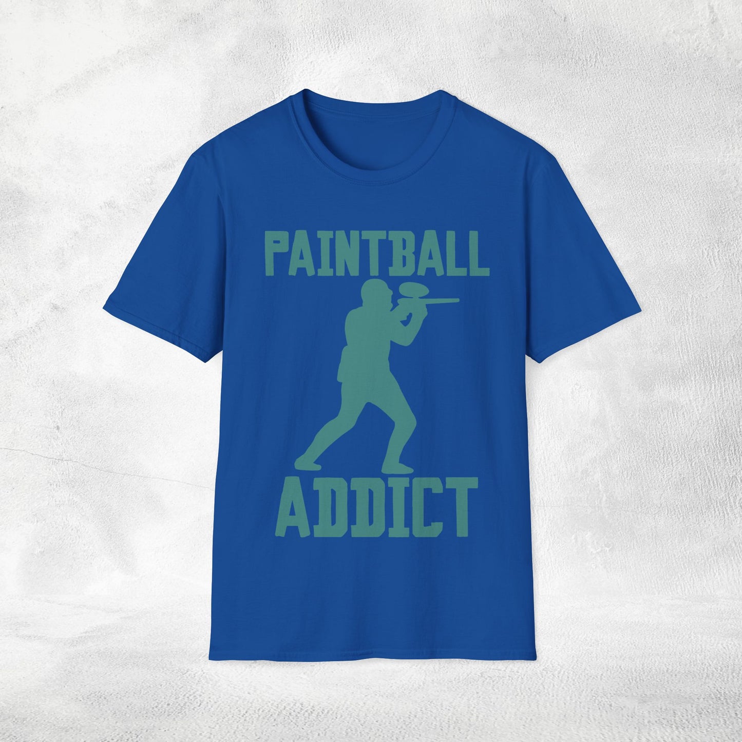 Unisex paintball shirt paintball addict