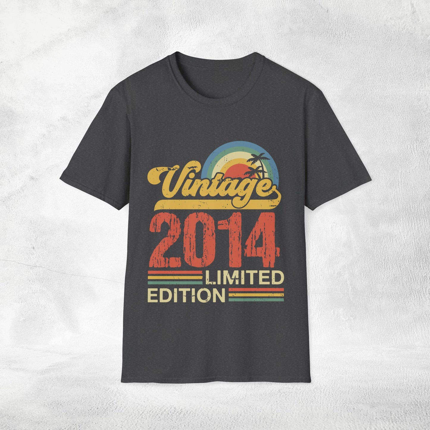 Unisex year of birth shirt 2014