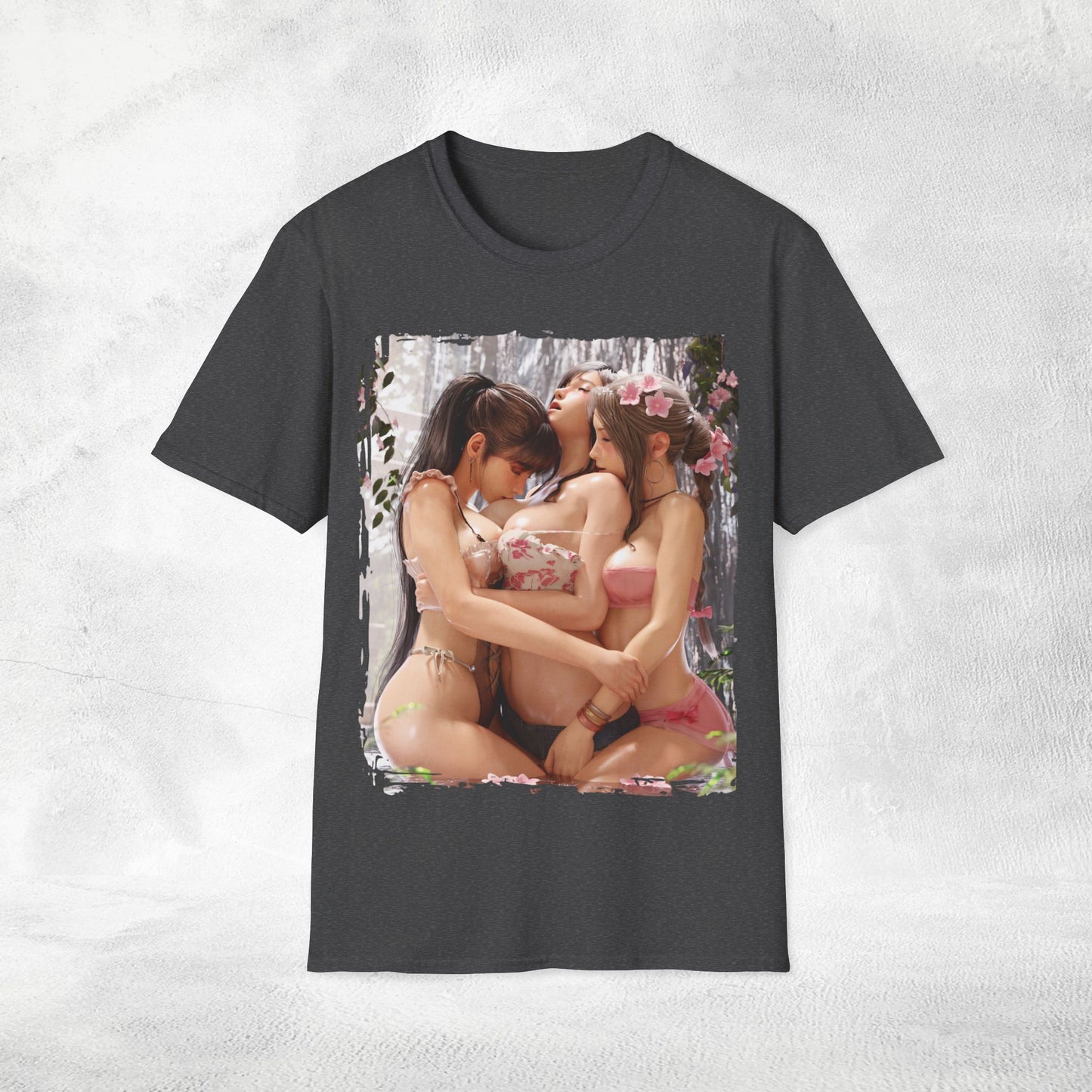 Unisex Gaming shirt Final Fantasy / Stellar Blade Aerith Gainsborough Tifa Lockhart and Eve