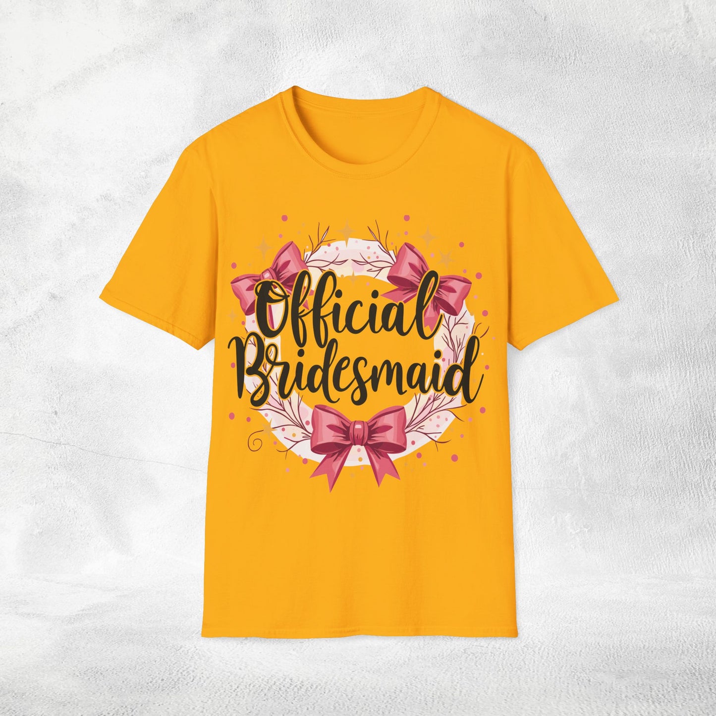Women T-Shirt Official Bridesmaid bachelorette party