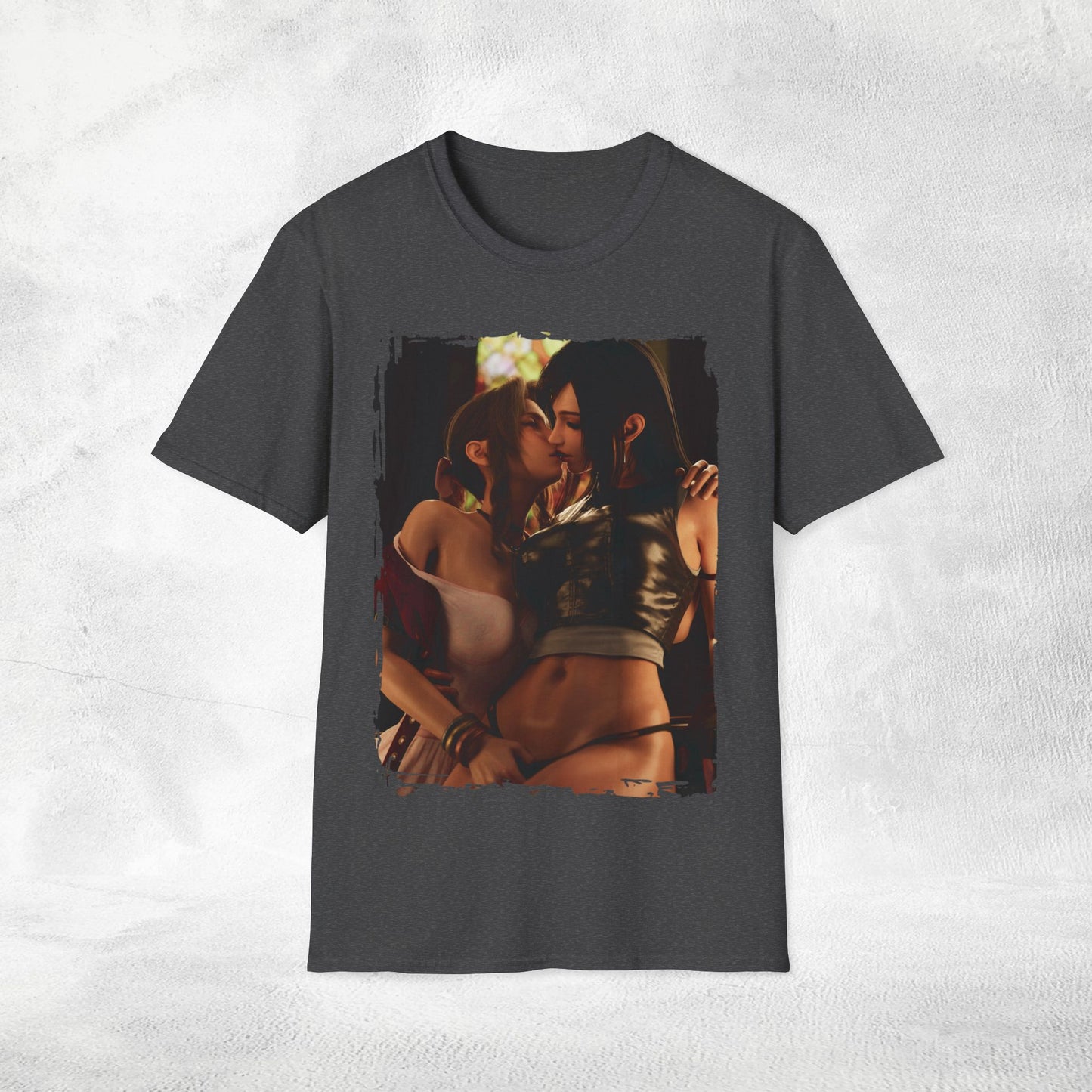 Unisex Gaming shirt Final Fantasy Aerith Gainsborough Tifa Lockhart lesbian