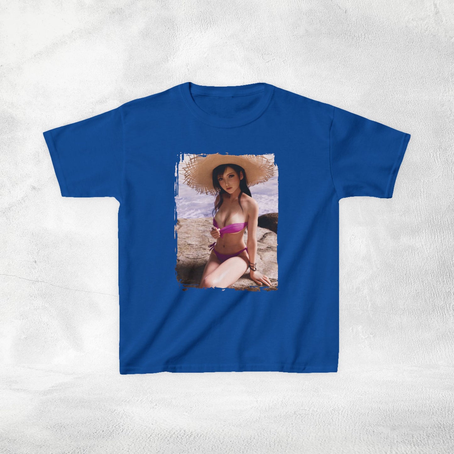 Kids gaming shirt Final Fantasy Tifa Lockhart Swimsuit with bikini lines