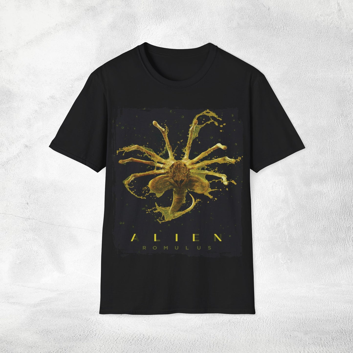 Unisex movie shirt Alien Romulus facehugger