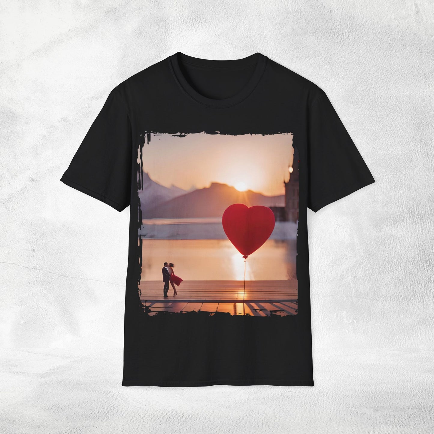 Unisex couples T-Shirt hearts