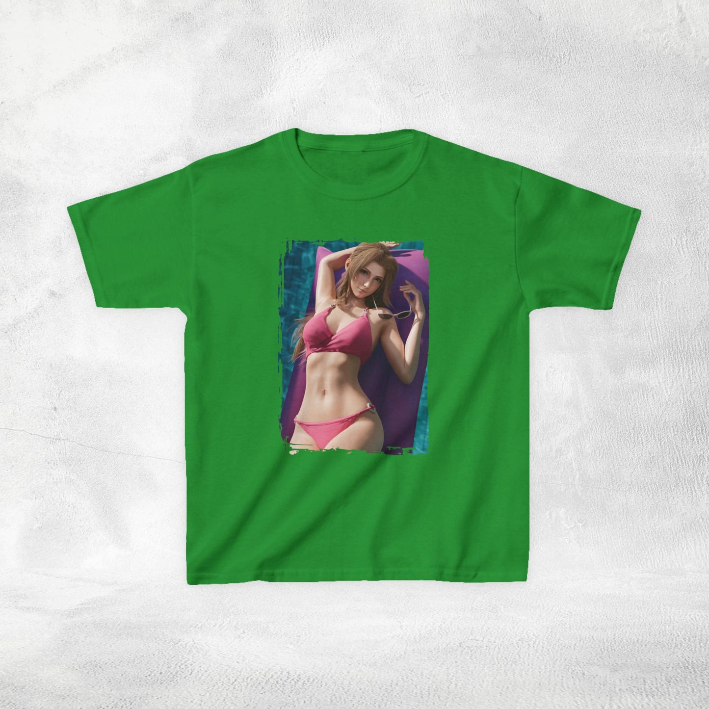 Kids  gaming shirt Final Fantasy Aerith Swimsuit