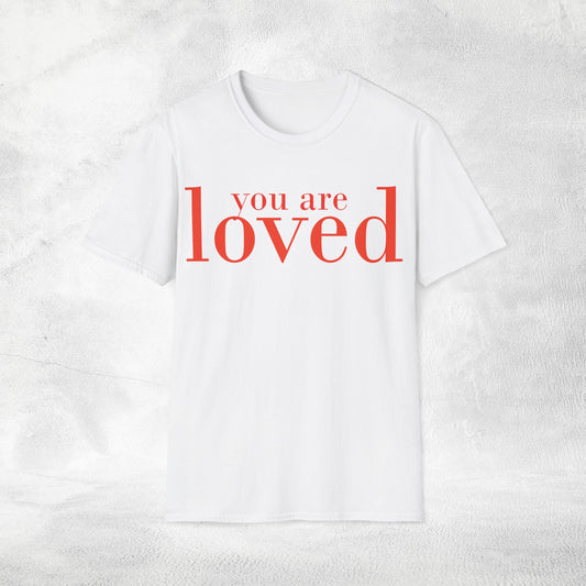 Women's Slogan T-shirt you are loved