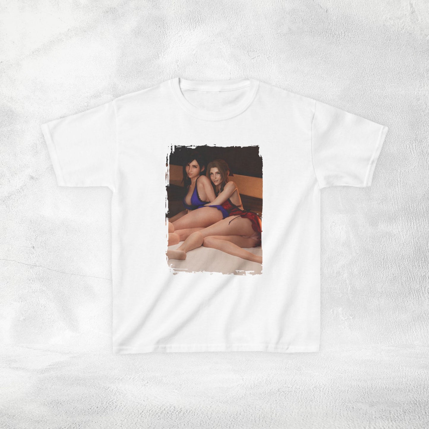 Kids gaming shirt Final Fantasy Aerith and Tifa