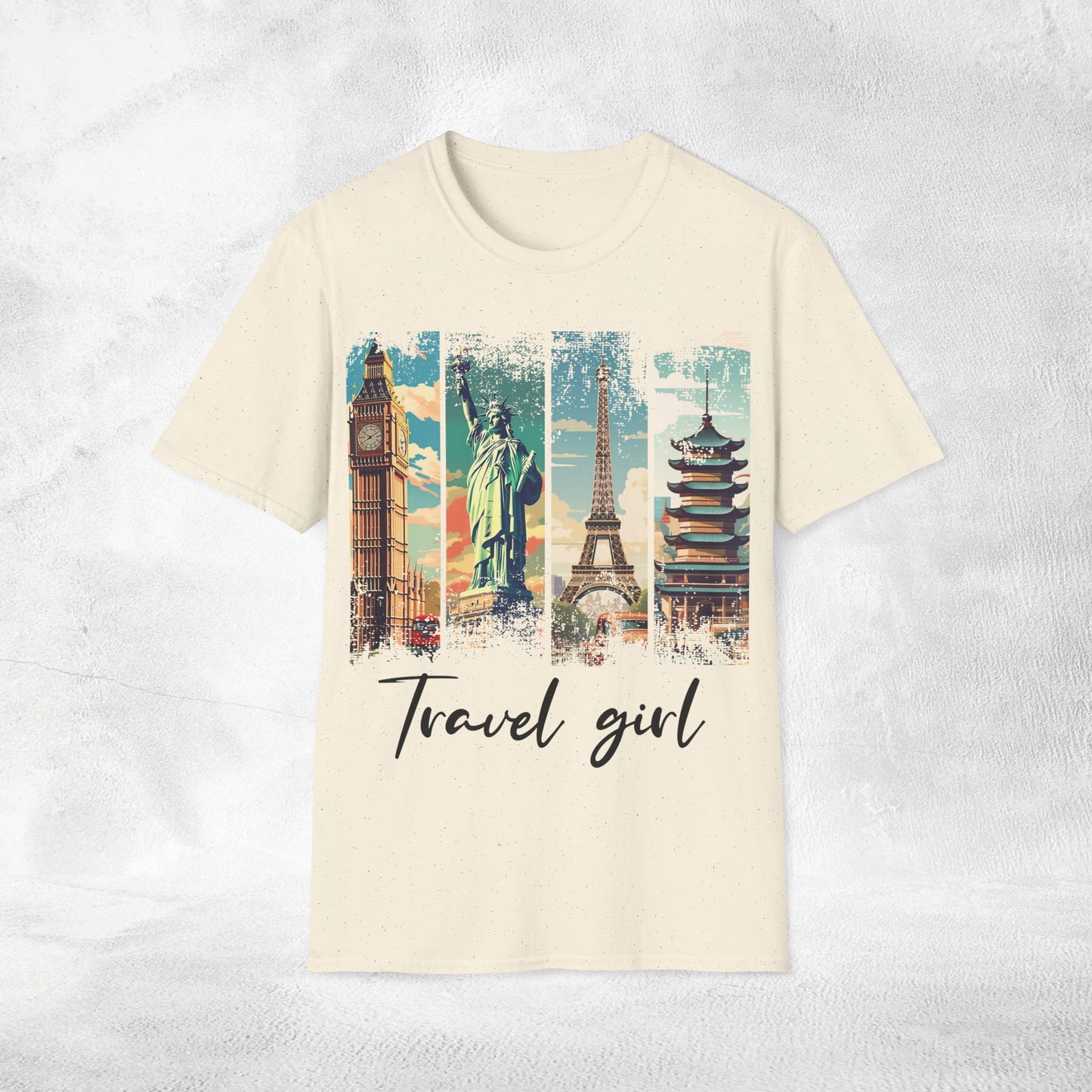 Women T-shirt travel girl vacation tee