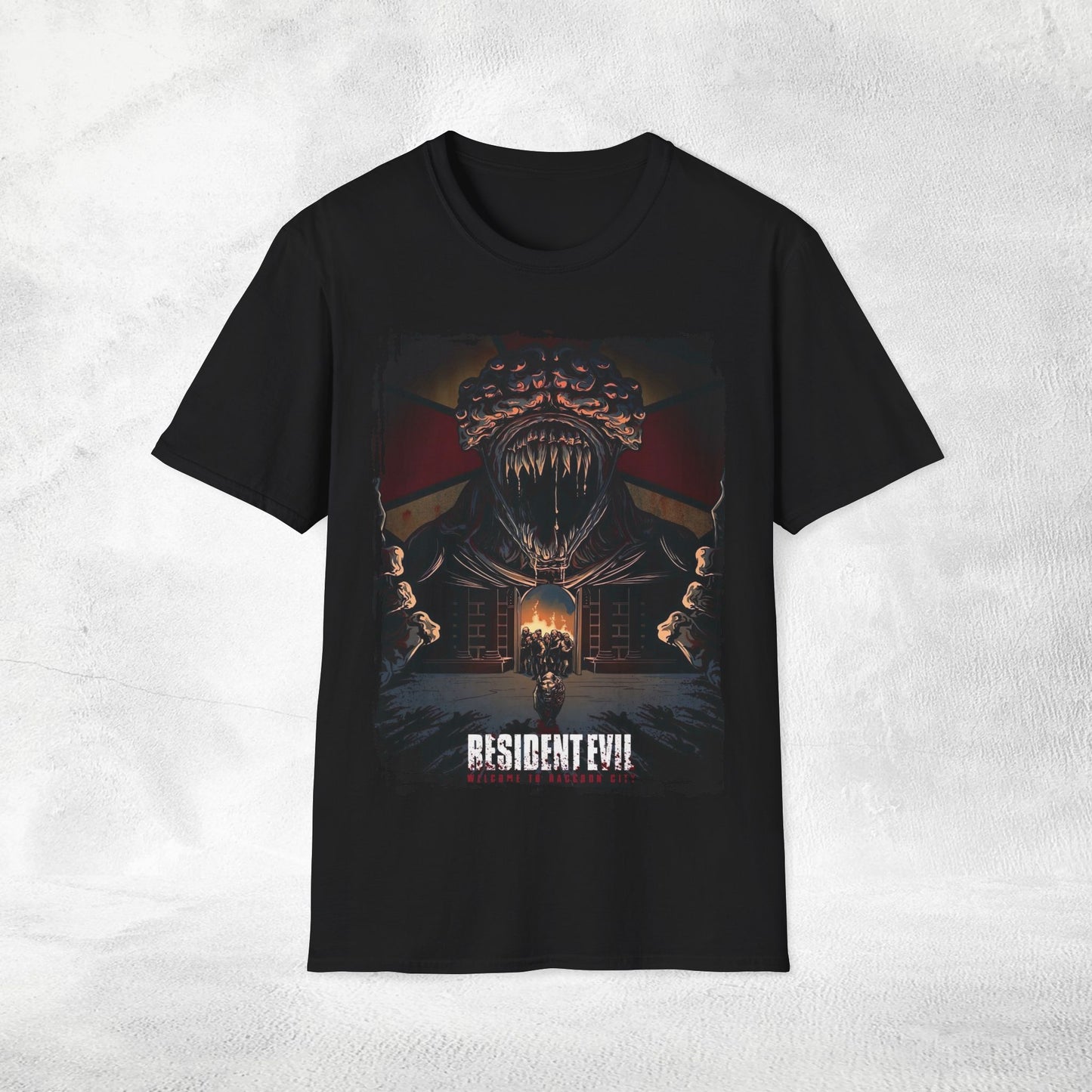 Unisex gaming shirt Resident Evil welcome to Raccoon City