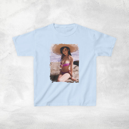 Kids gaming shirt Final Fantasy Tifa Lockhart Swimsuit with bikini lines