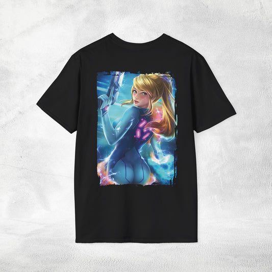 Unisex gaming shirt Samus Aran BACKPRINT