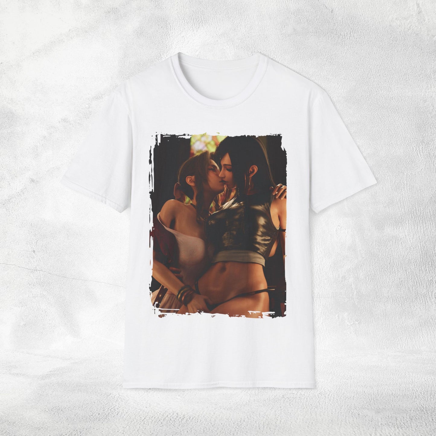 Unisex Gaming shirt Final Fantasy Aerith Gainsborough Tifa Lockhart lesbian