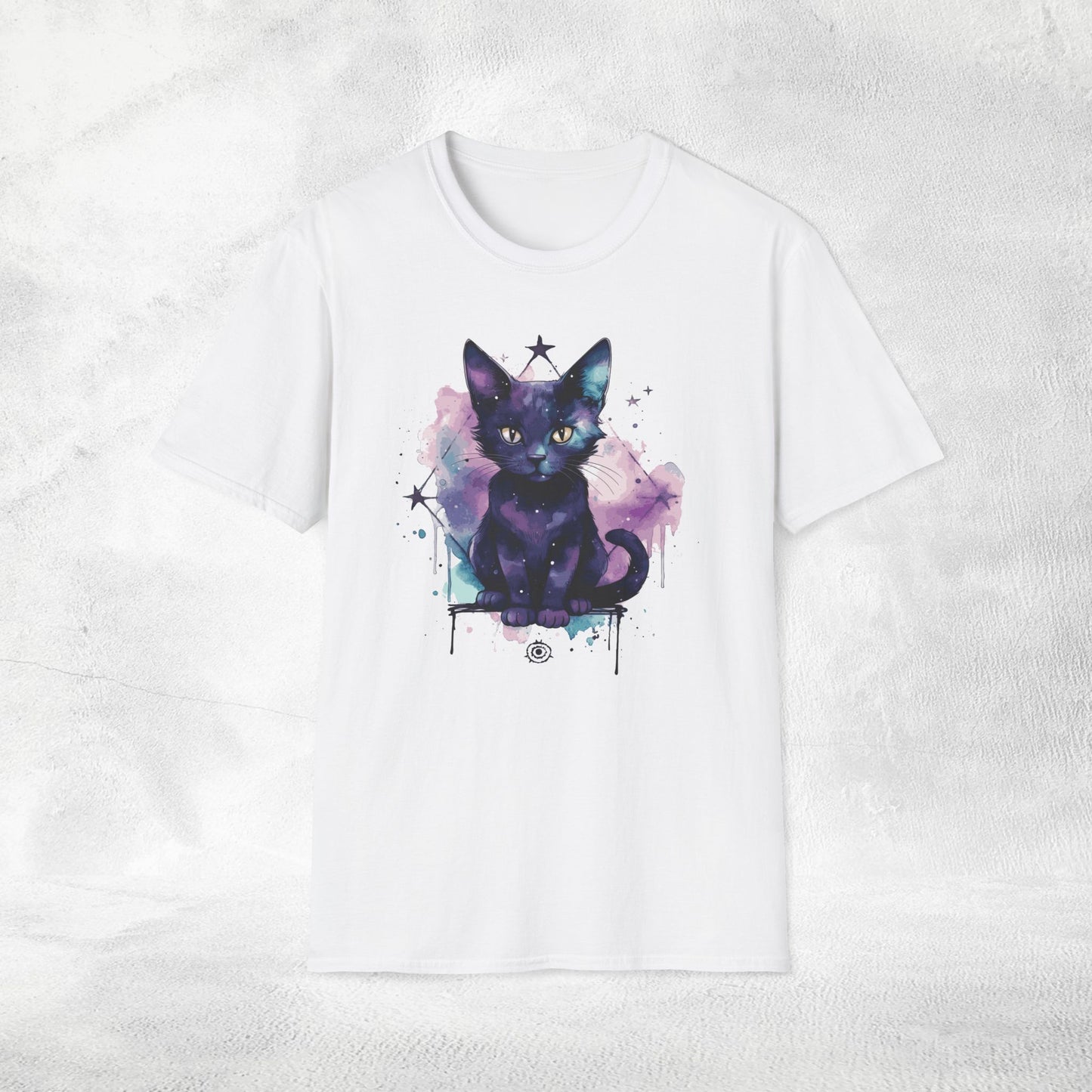 Unisex Gothic Shirt Pastel Black Cat