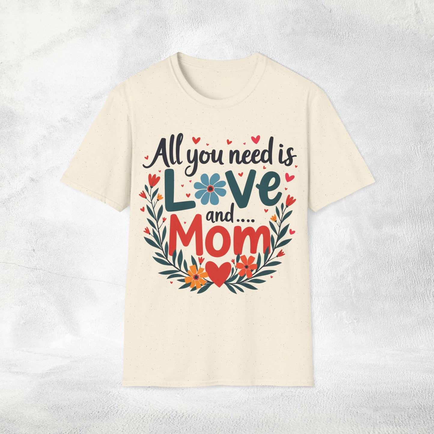 family shirt natural color edition all you need is love