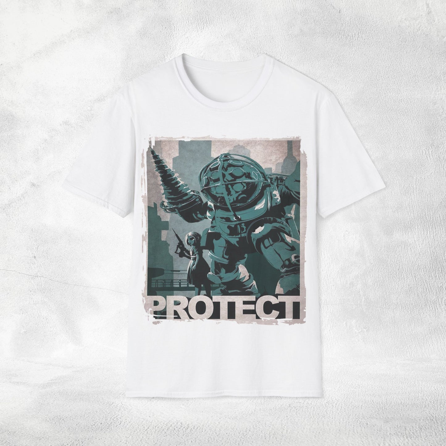 Unisex Gaming shirt Bioshock Big Daddy Protection