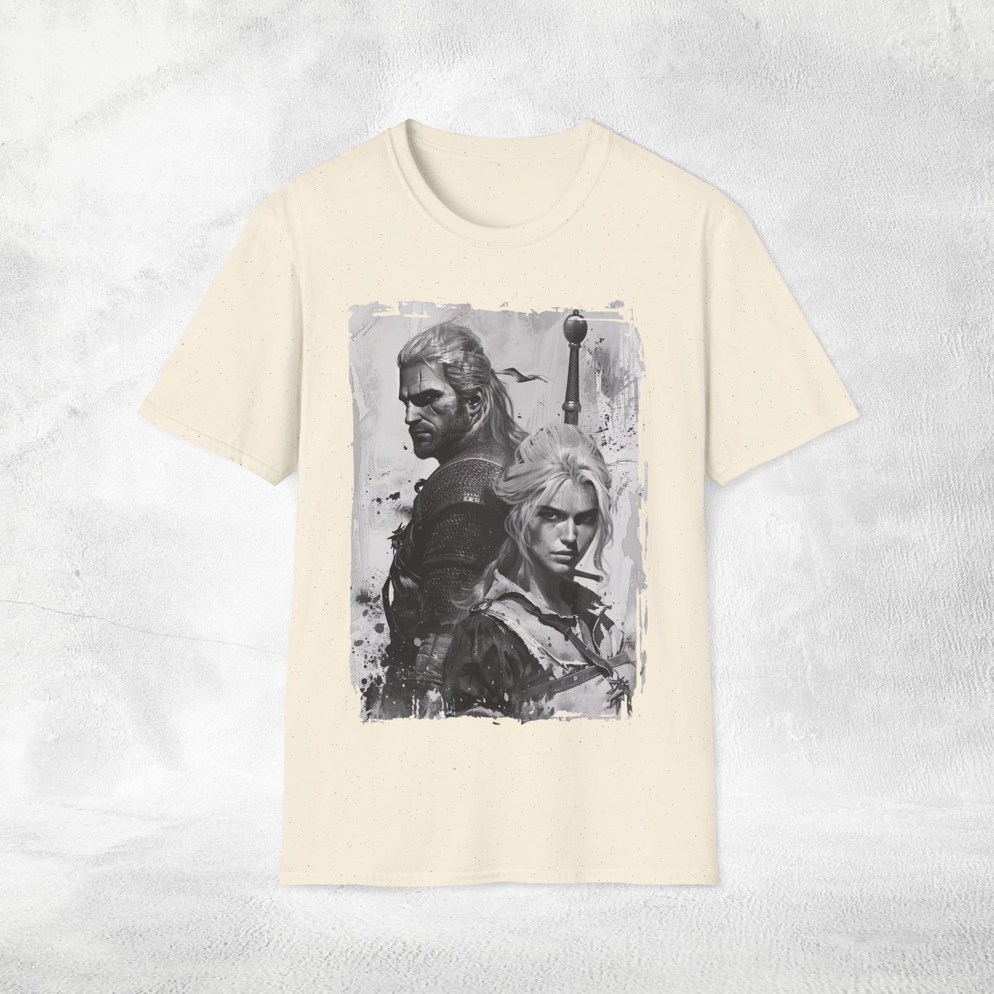 Unisex gaming shirt Ciri and Geralt
