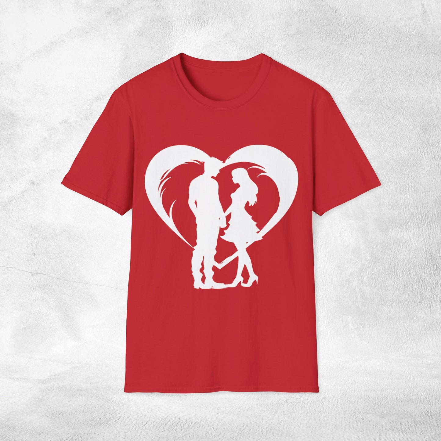 Unisex couples T-Shirt heart