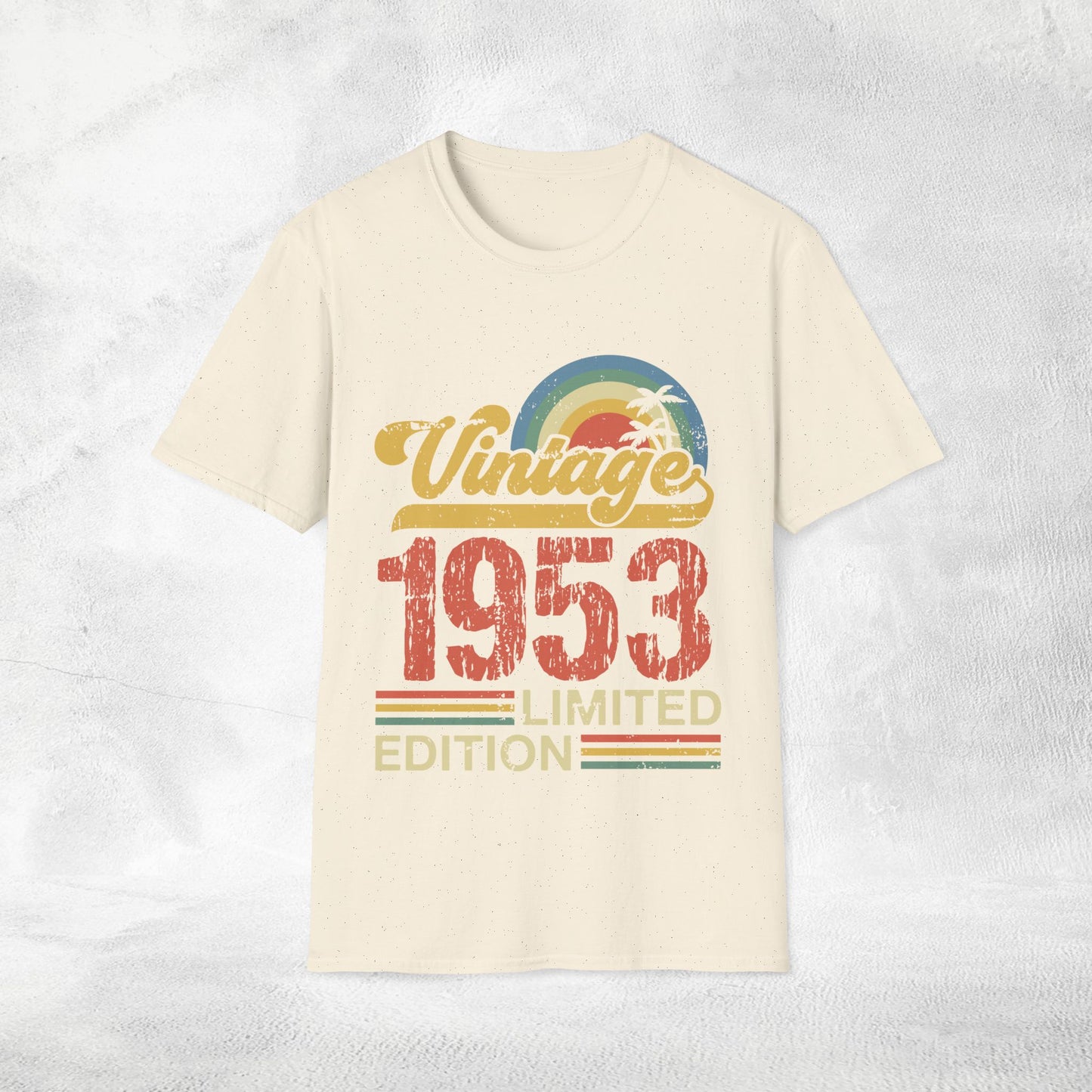 Unisex year of birth shirt 1953
