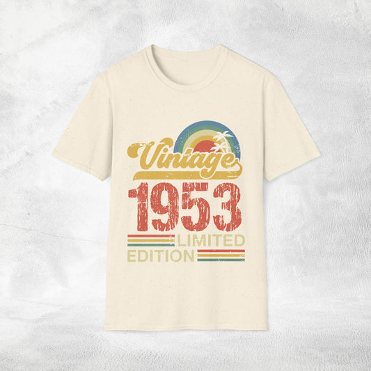 Unisex year of birth shirt 1953