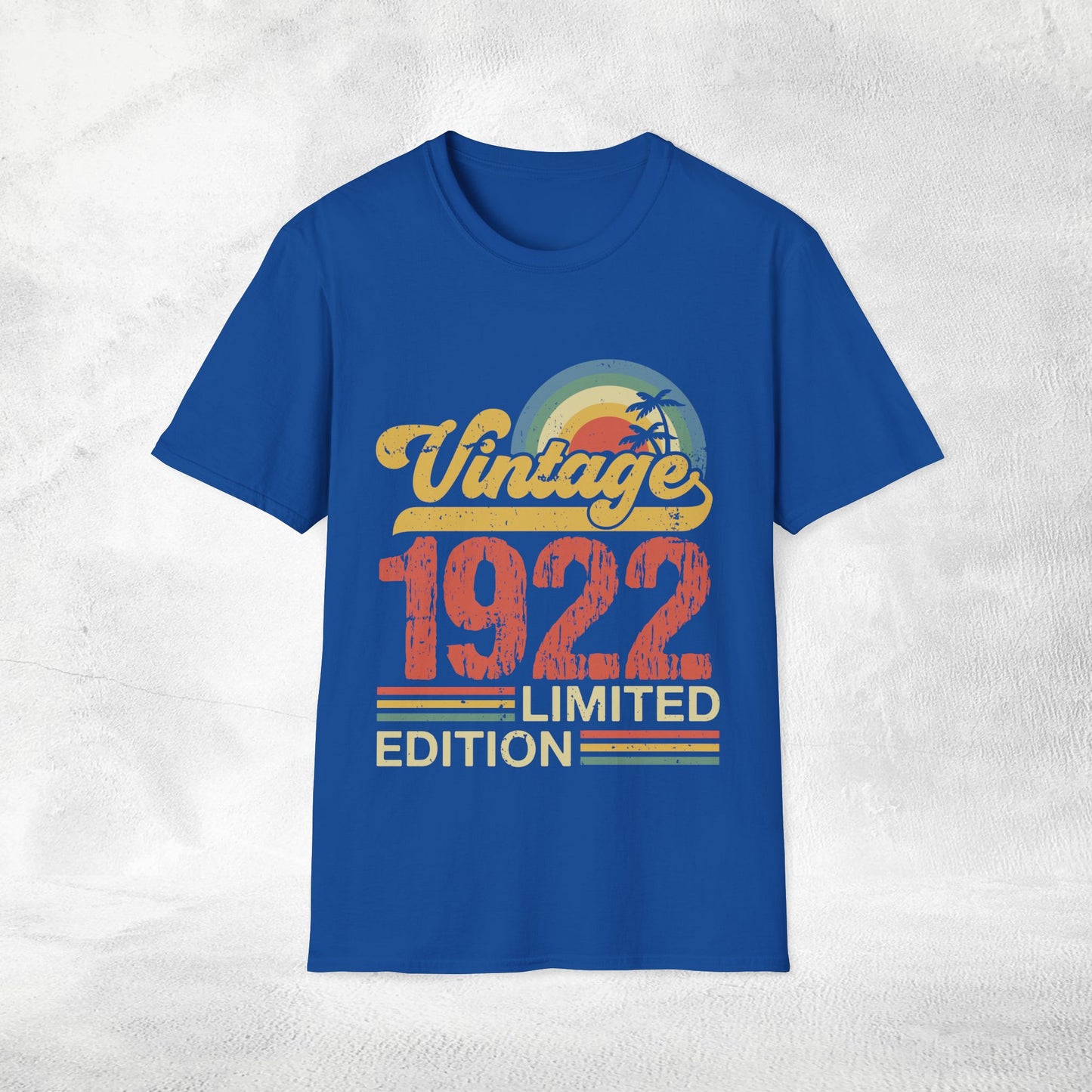 Unisex year of birth shirt 1922