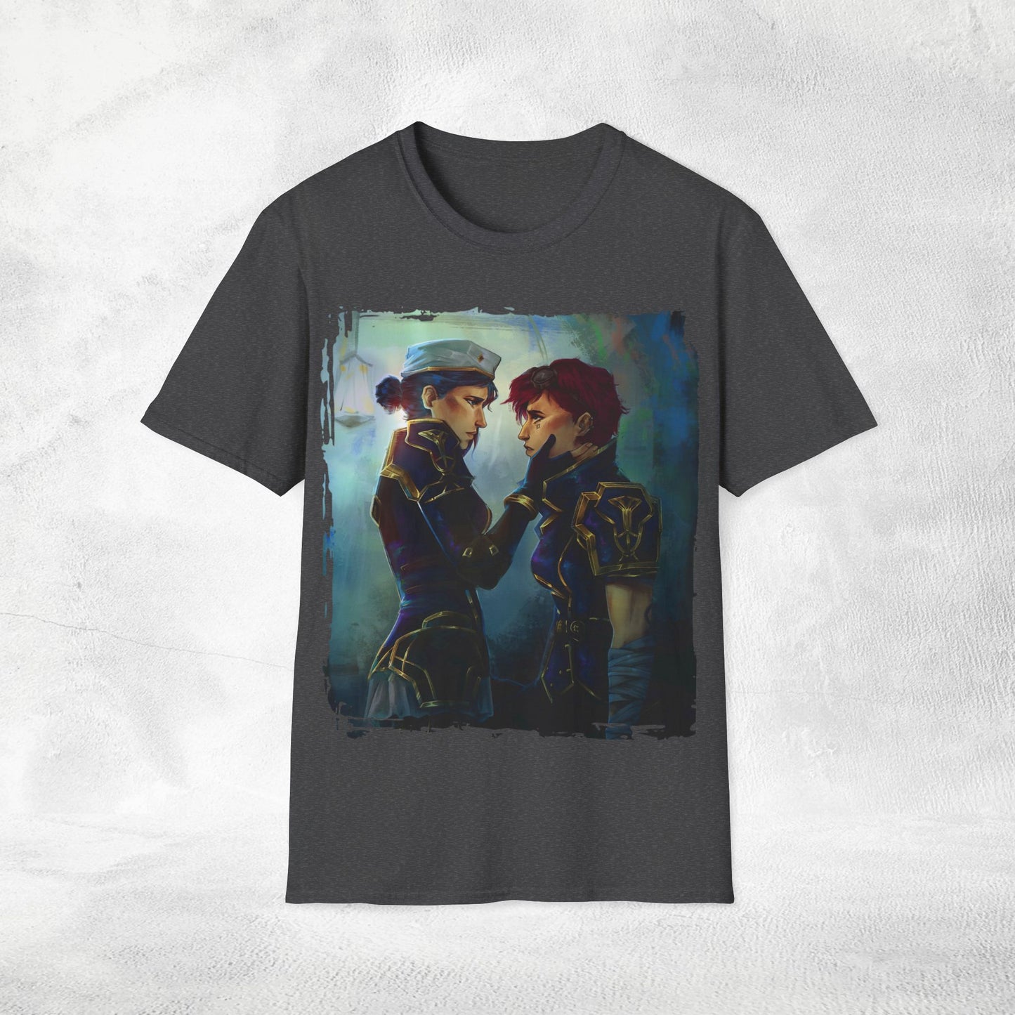 Unisex Gaming shirt Arcane Series LOL Caitlyn and Vi