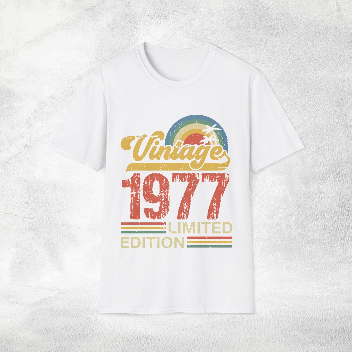 Unisex year of birth shirt 1977